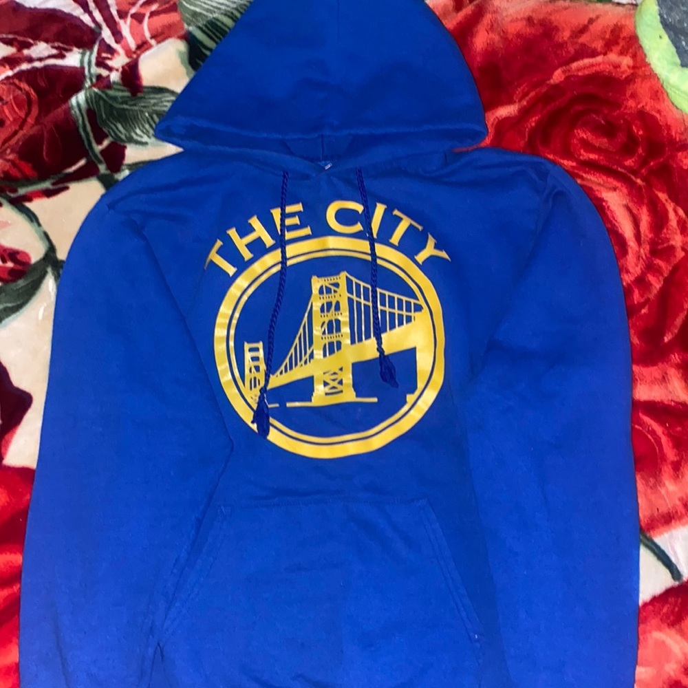 Blue Long Sleeve Hoodie! The City & Bridge Logo!